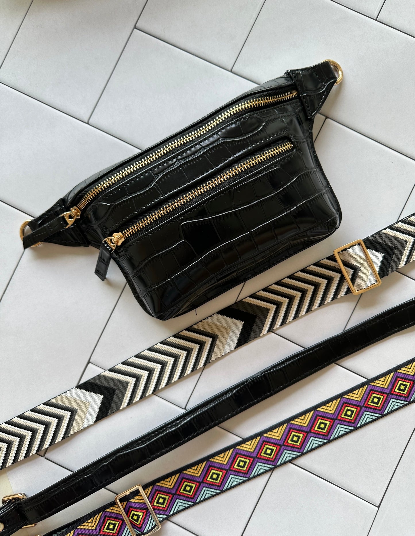 Black Beauty - Combo 2 Belts (Zig Zag & Colorful)