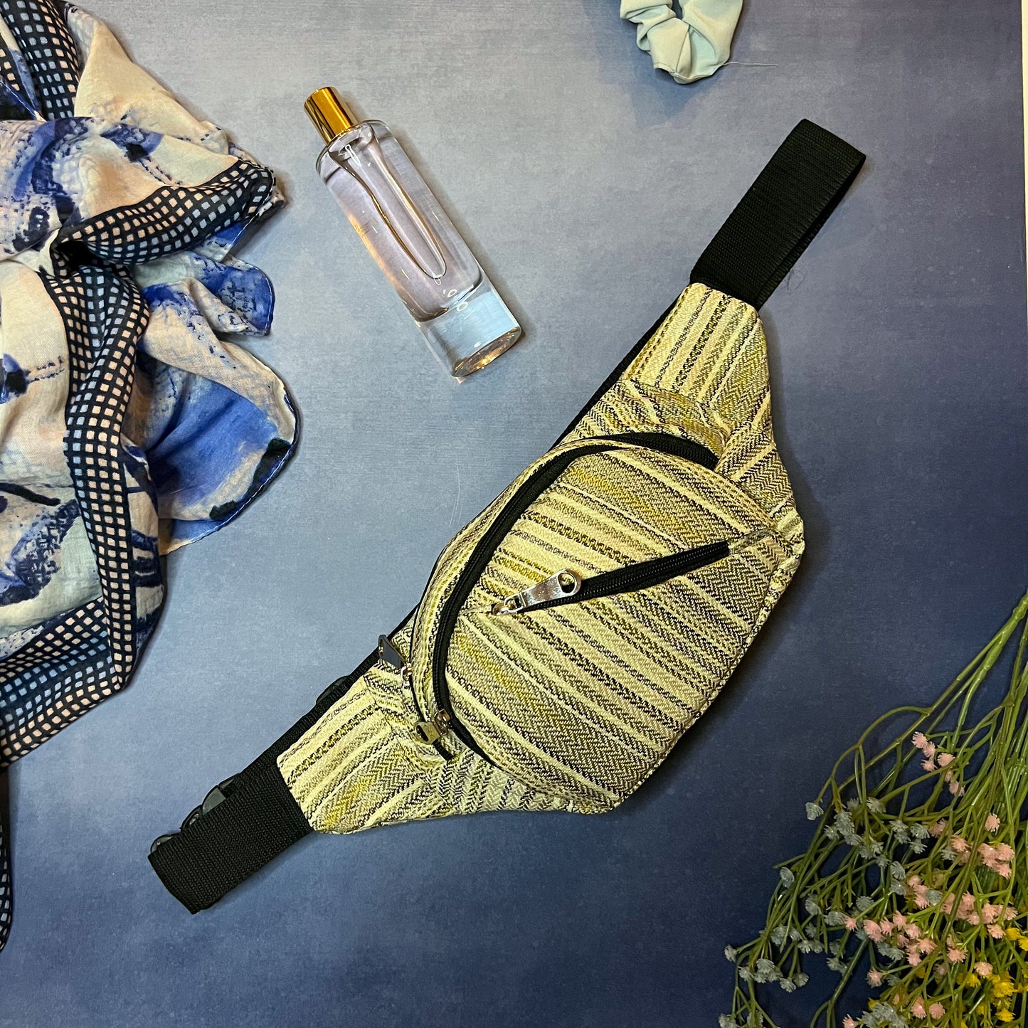 Cross Body Yellow Belt Bag